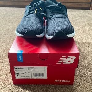 New Balance Black and Leopard Sneakers size 10